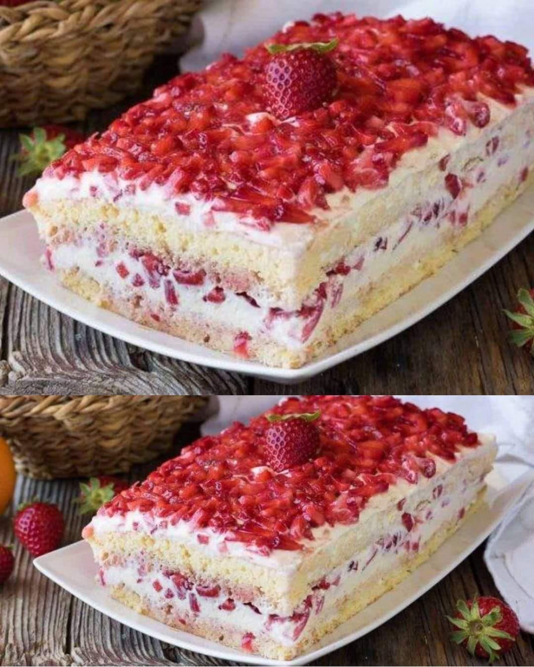 Strawberry and mascarpone cake – Grandma's