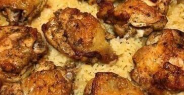 oven-baked chicken and rice