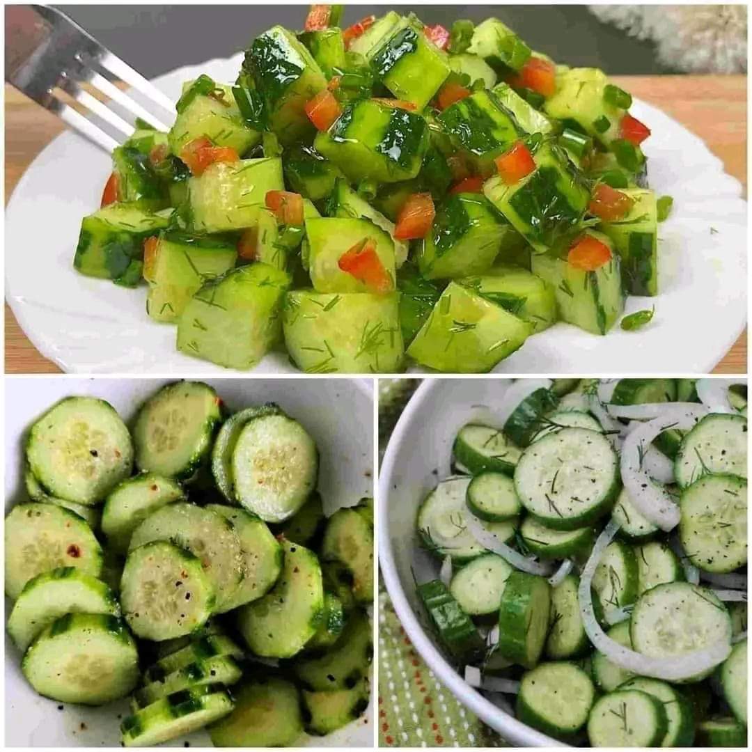 Trio of Fresh Cucumber Salads