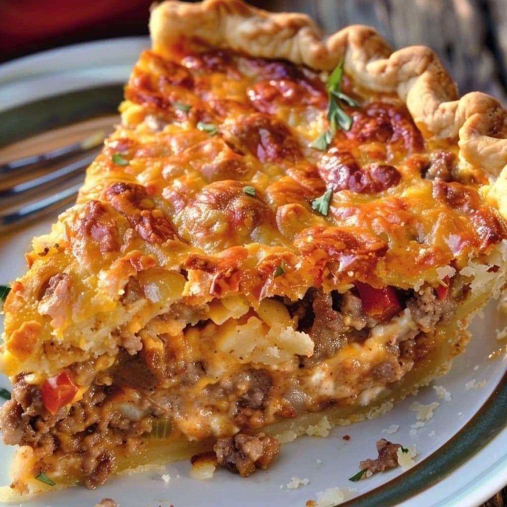 Cheesy Beef and Vegetable Pie Recipe