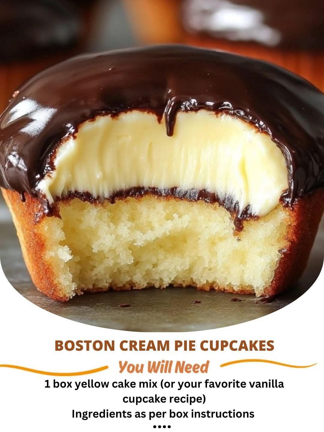 Boston Cream Pie Cupcakes – A Delicious Twist on a Classic Dessert