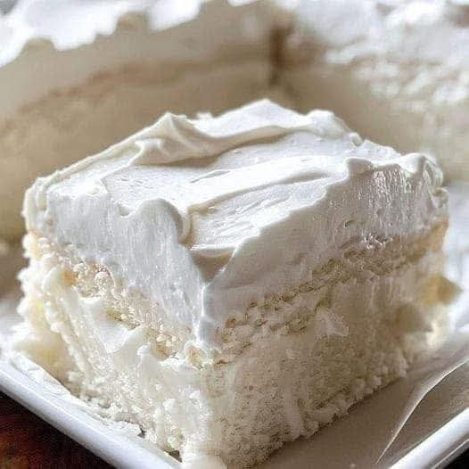 Heavenly White Snack Cake