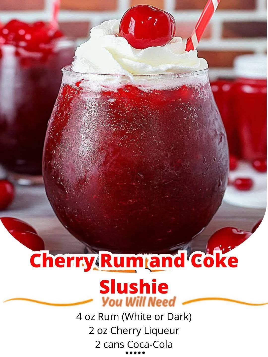 Cherry Rum and Coke Slushie