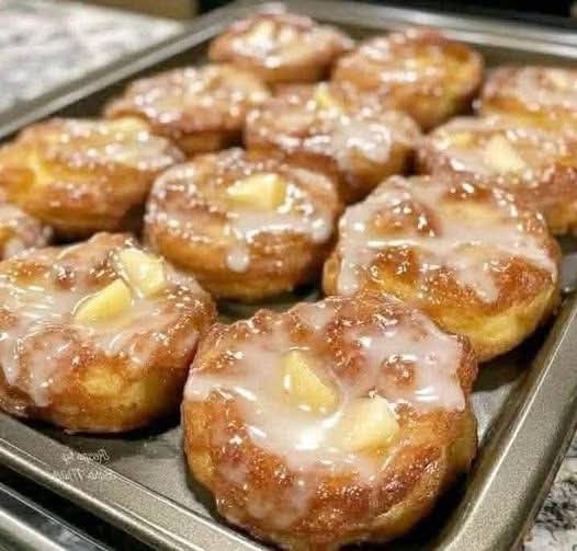 Glazed Apple Fritter Donuts Recipe