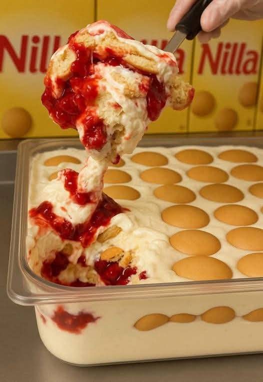 Strawberry Banana Pudding Dessert