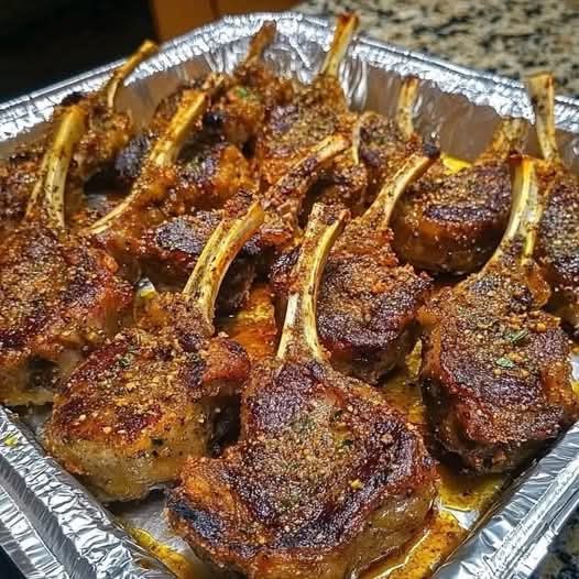 Garlic Parmesan Fried Lamb Chops