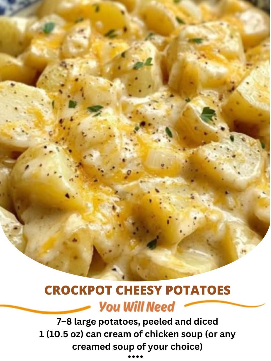 Crockpot Cheesy Potatoes