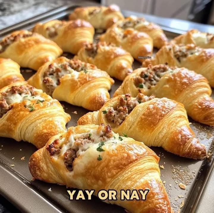 Savory Sausage and Cheese Croissants