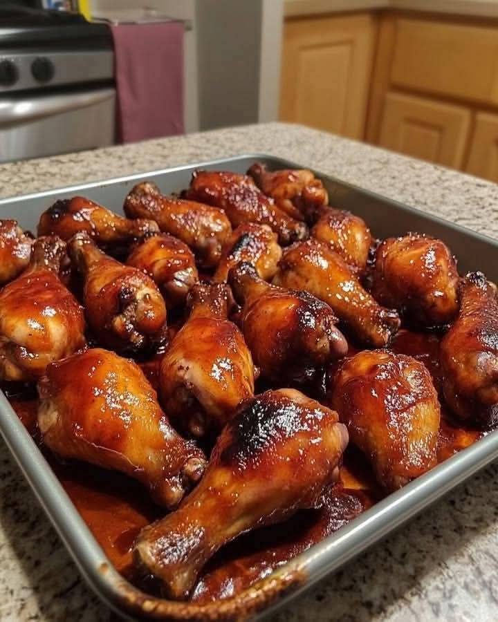 Sticky Oven-Baked Honey BBQ Chicken Drumsticks — A Finger-Licking Family Favorite!