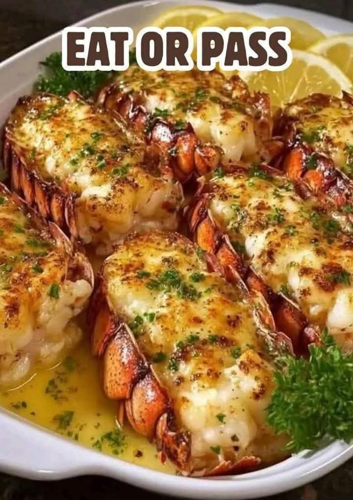 Baked Lobster Tails with Garlic Butter