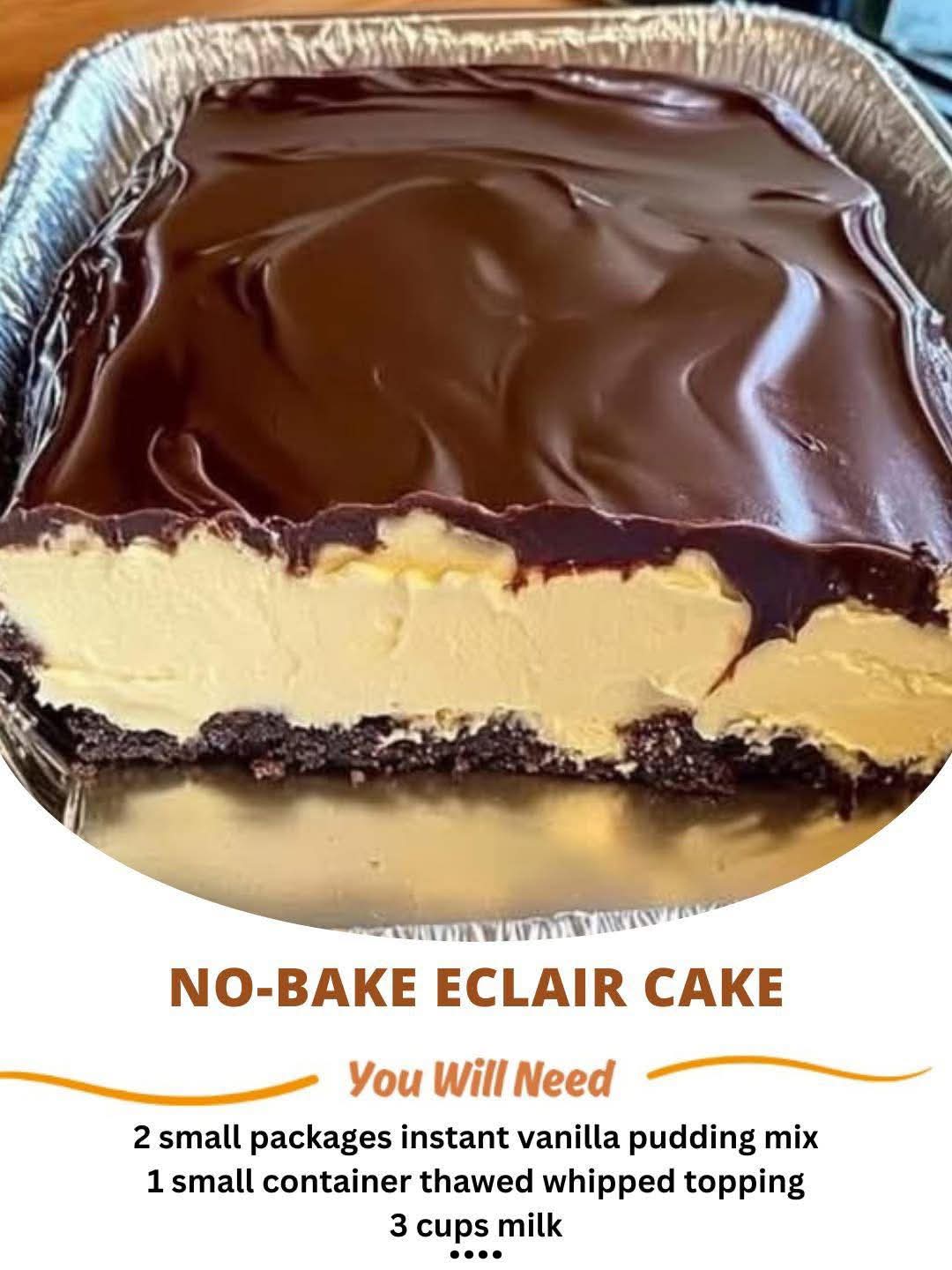 No-Bake Éclair Cake