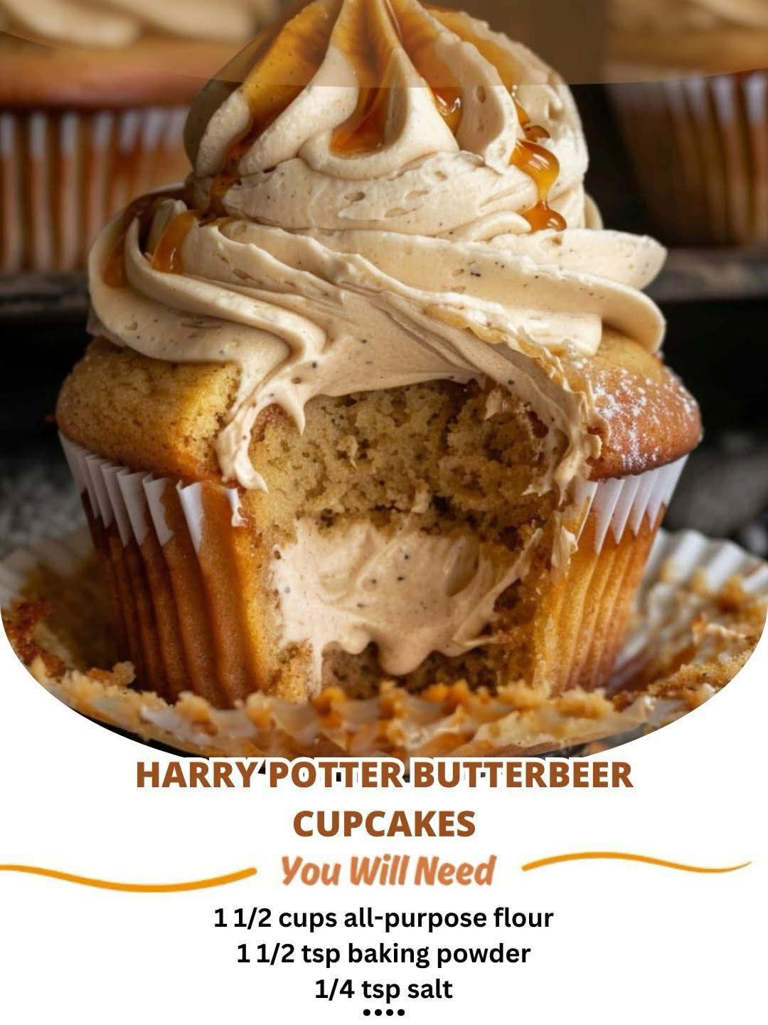 Harry Potter Butterbeer Cupcakes