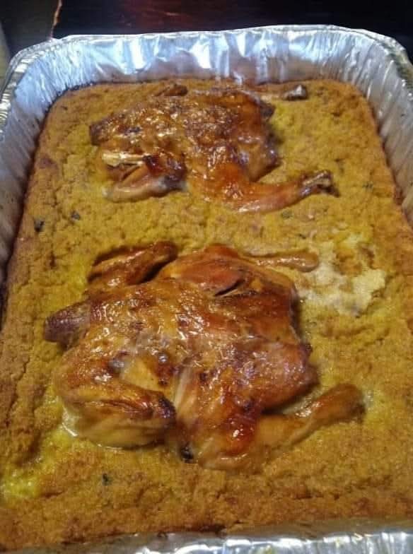 Southern Style Cornish Hens and Cornbread Dressing