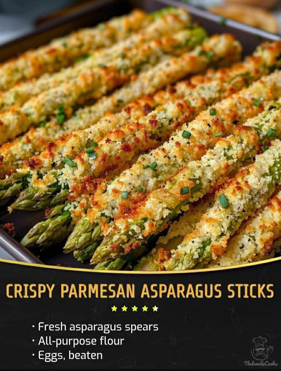 Crispy Parmesan Asparagus Sticks
