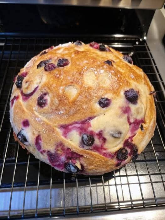 Blueberry Lemon-Cream Cheese Sourdough Bread: A Tangy, Sweet Twist on a Rustic Classic