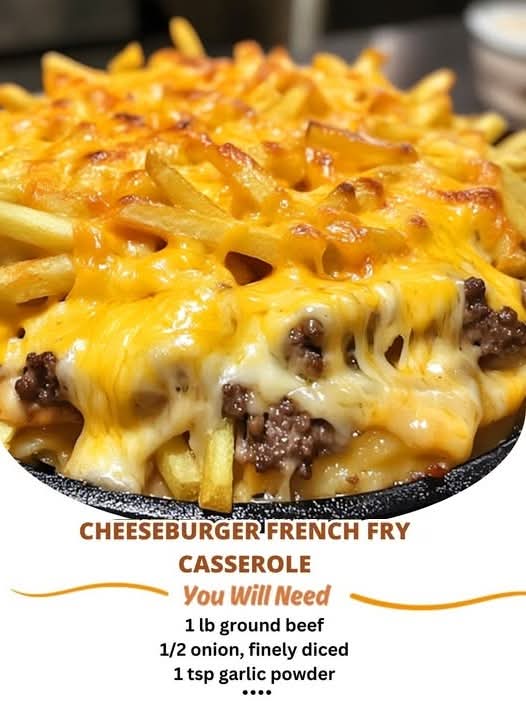 Cheeseburger French Fry Casserole