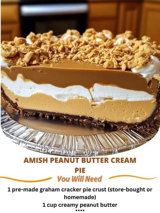 Amish Peanut Butter Cream Pie