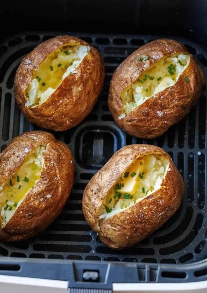 Air-Fried Baked Potatoes