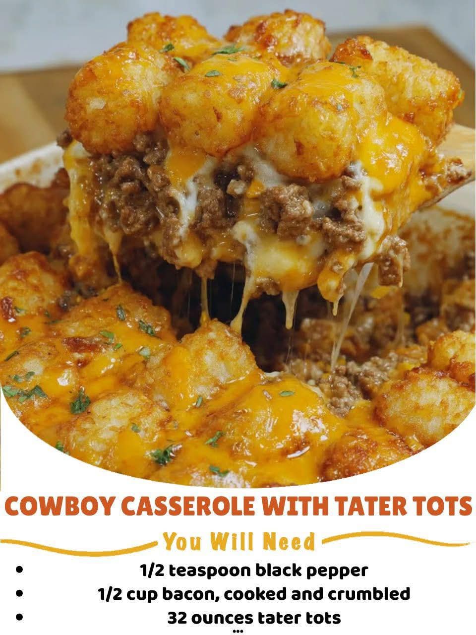 Cowboy Casserole Tater Tots