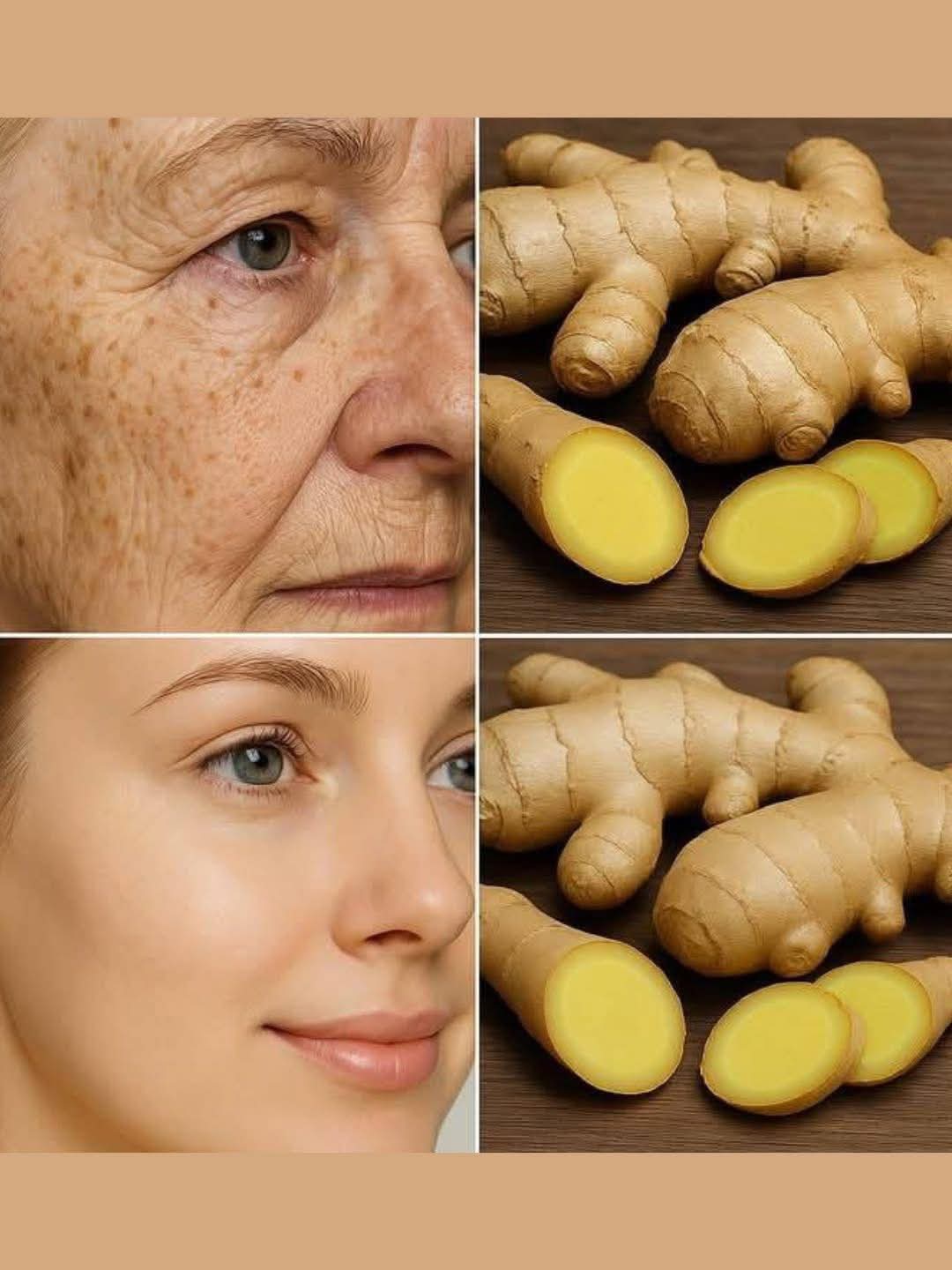 🌿 Ginger Anti-Aging Skin Tonic & Mask Recipe