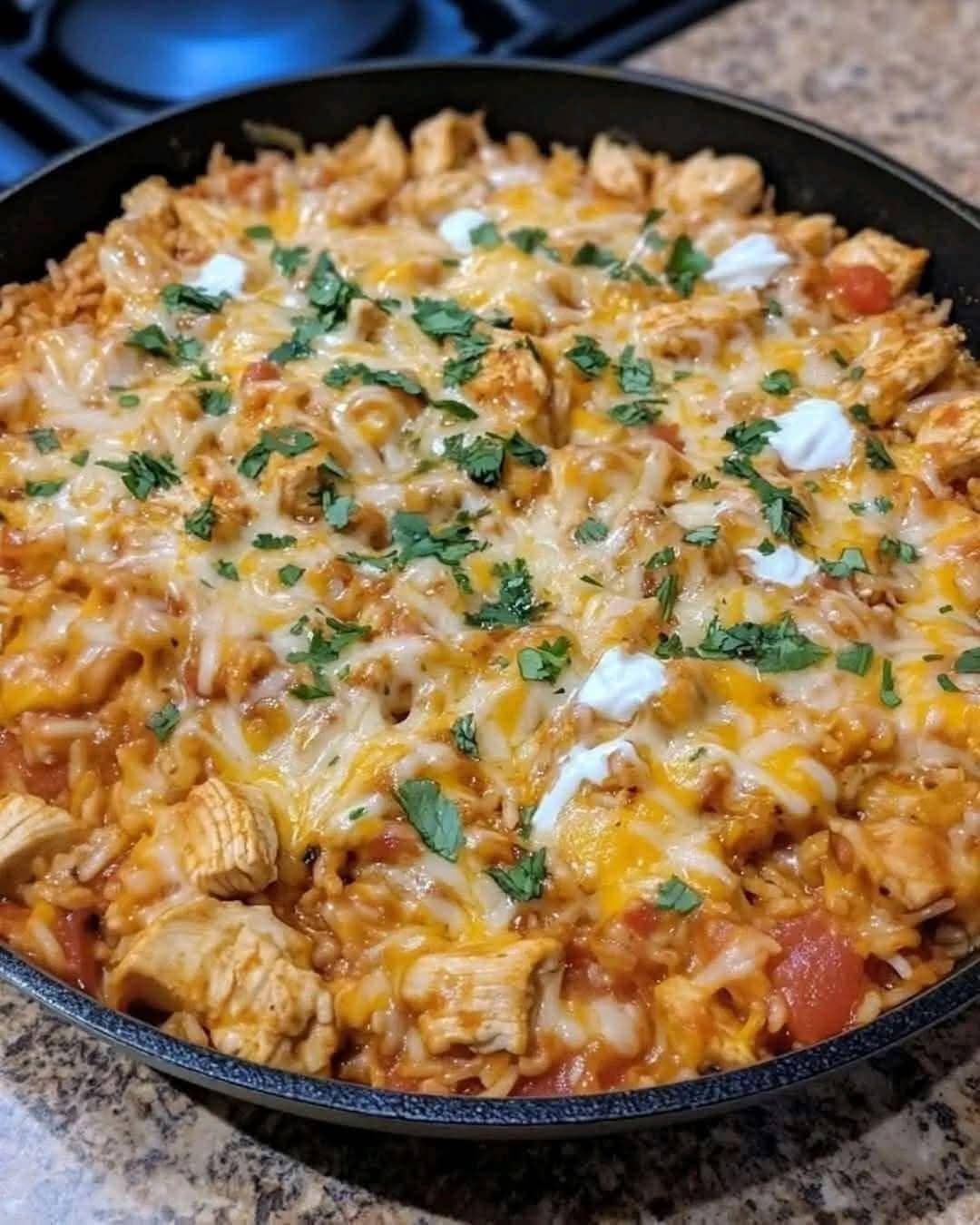 Southwest Chicken and Rice Skillet